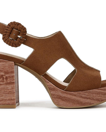 LifeStride Audra Strappy Sandals Fawn Brown Microsuede Women's Size 8 New