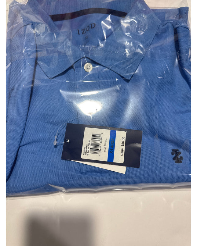 IZOD Advantage Men's Blue Classic Fit Performance Polo Shirt XL NWT
