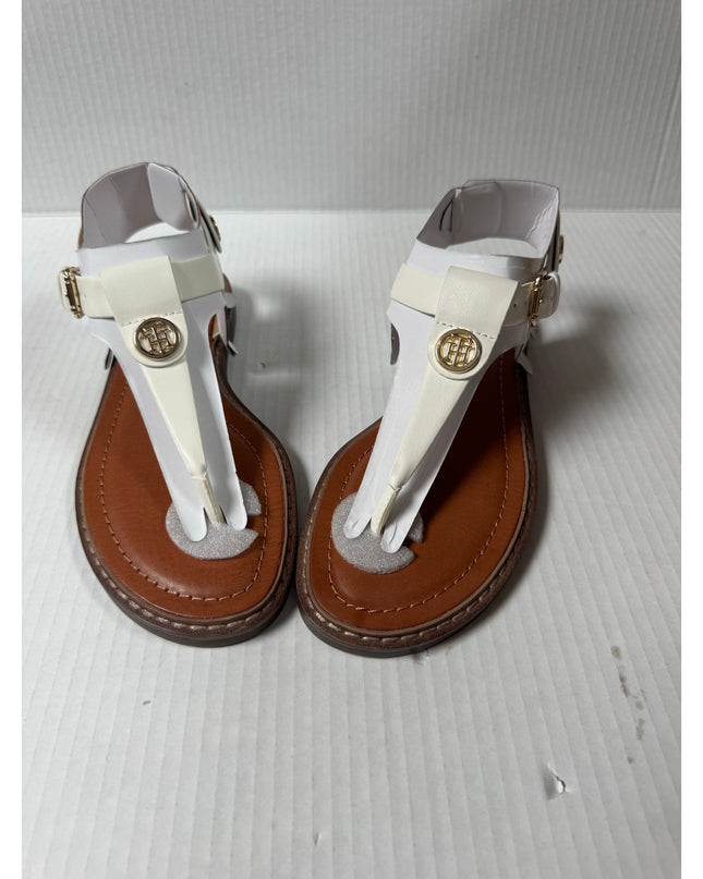 Tommy Hilfiger Women's Bennia flats Sandal White size 7M new