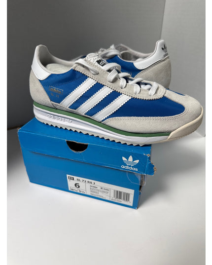 Adidas Originals SL72 Shoes White Royal Blue Size 6 Youth / GS IH2964 NWB