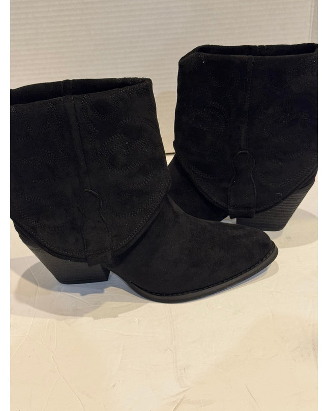 Very G Saylor Women's Black Western Fashion Bootie Size 7.5M New