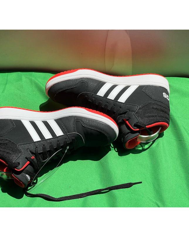 Adidas Hoops Mid 2.0 Jr Kids Black Sneaker B75743 Size 6 NWOB