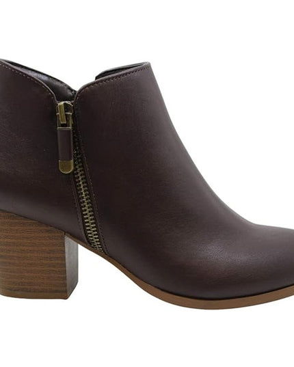 Style & Co Masrina Women's Brown Closed Toe Ankle Bootie 7W New