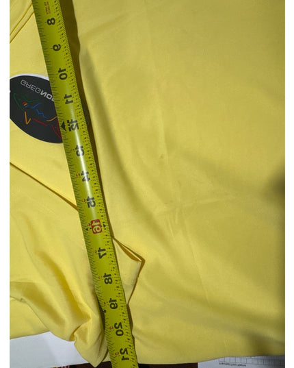 Greg Norman Freedom Micro Pique Men's Yellow Golf Polo Medium New