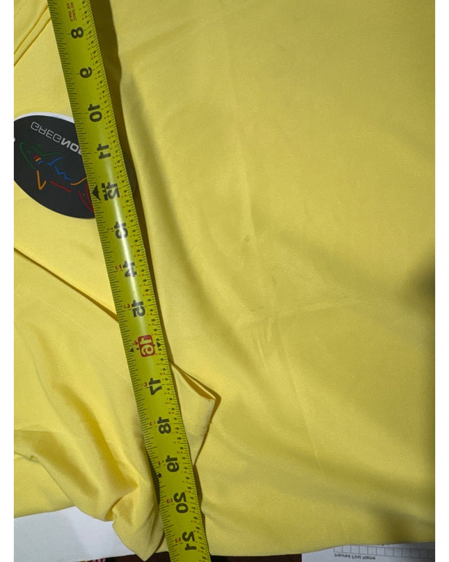 Greg Norman Freedom Micro Pique Men's Yellow Golf Polo Medium New