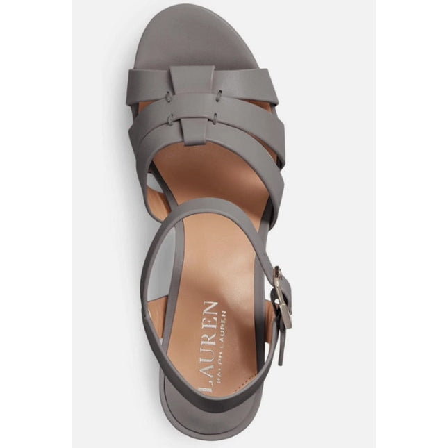 Lauren Ralph Lauren womens Soffia Nappa Leather Sandal 9b ocean new