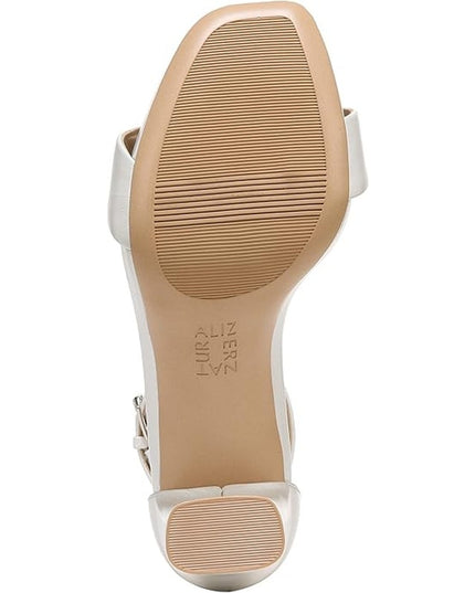 Naturalizer womens Joy Heeled Sandal White leather size 9 M new