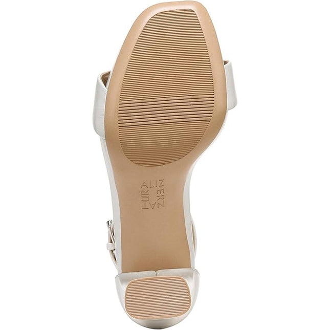 Naturalizer womens Joy Heeled Sandal White leather size 9 M new