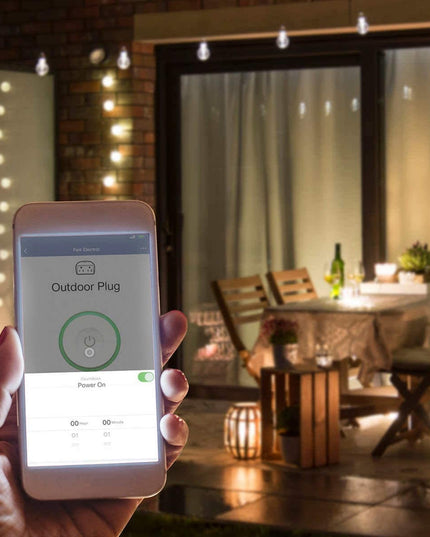 Feit Dual Outlet Outdoor Smart Plug WiFi 2-Pack Alexa Google SIRI