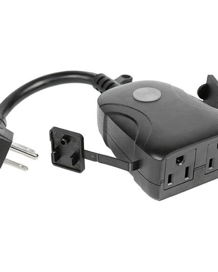 Feit Dual Outlet Outdoor Smart Plug WiFi 2-Pack Alexa Google SIRI