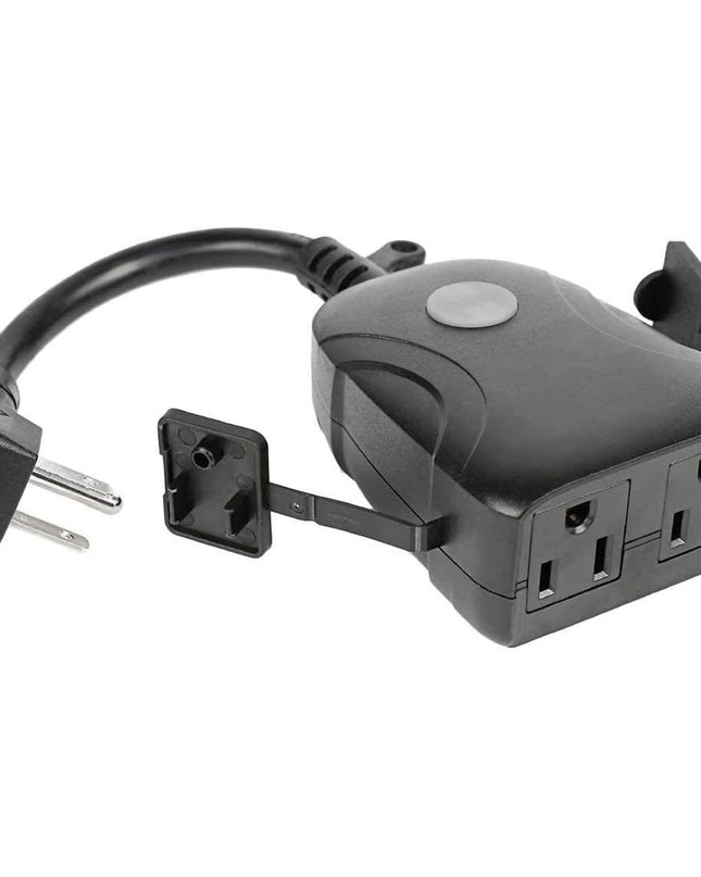 Feit Dual Outlet Outdoor Smart Plug WiFi 2-Pack Alexa Google SIRI
