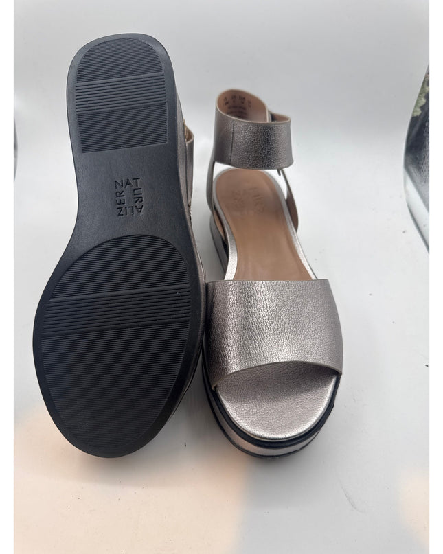 Naturalizer Camry Platform Sandals Women's Size 7.5 New pewter