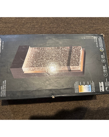 Artika Skyler LED Indoor Outdoor Wall Sconce Lantern Black NIB