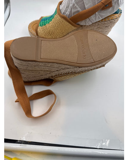 Franco Sarto L Dash Wedge Sandals Sierra Natural FB Women's Size 7 New