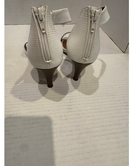 Style & Co Paycee Women's White Faux Leather Dress Sandal 7.5M