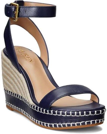 Lauren Ralph Lauren Hilarie Black Espadrille Sandal 10B NWT