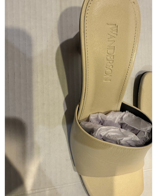 JW Anderson Chain Leather Mule Sandal White EU38 US8 NWOB