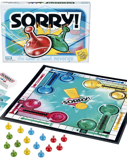 Hasbro Gaming Sorry! Family Board Games for Kids and Adults, 2 to 4 Players,