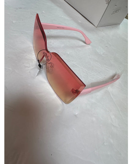 Cat Eye Sunglasses UV400 Women pink tent Lens pink Temple New
