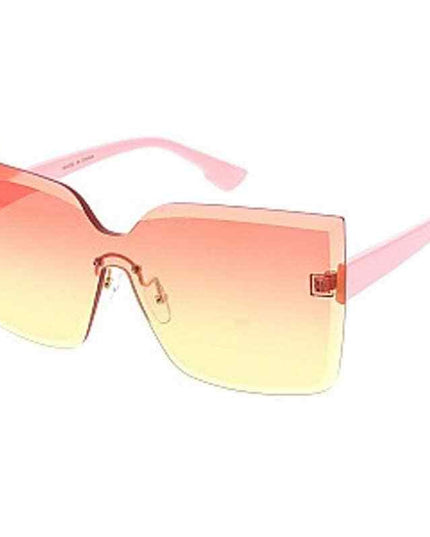 Cat Eye Sunglasses UV400 Women pink tent Lens pink Temple New