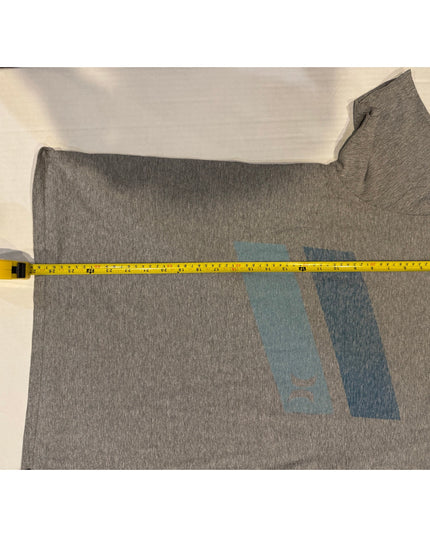 Hurley Icon Slash Push Through Men's Gray Heather T-Shirt Large
