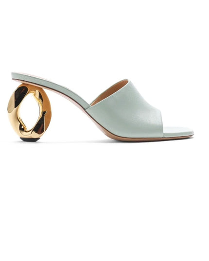 JW Anderson Chain Leather Mule Sandal White EU38 US8 NWOB