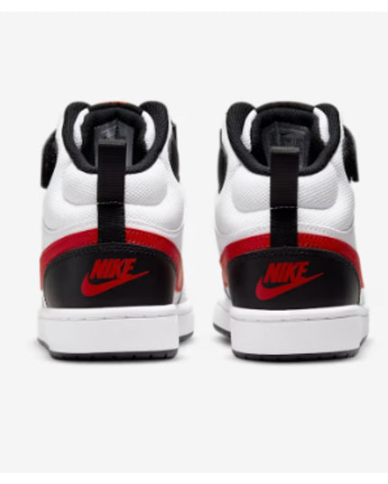 Nike Court Borough Mid 2 kids Shoes 6.5 YOUTH NWOB red, black, white