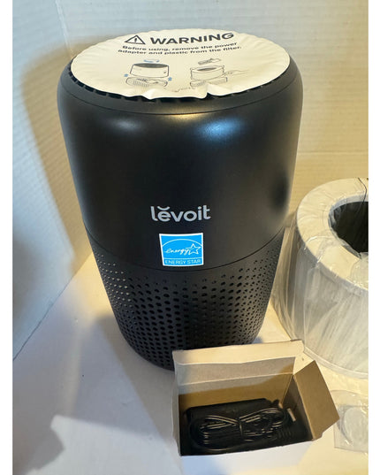 Levoit Core Mini-P Air Purifier Black HEPA Compact Bedroom NIB distressed box