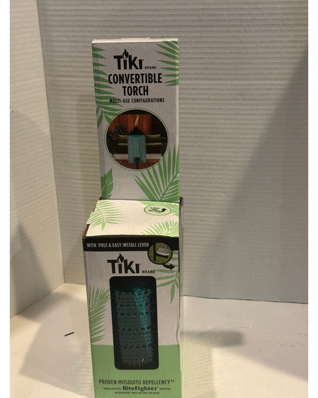 TIKI Convertible Multi-Config Portable Torch Black Outdoor NIB