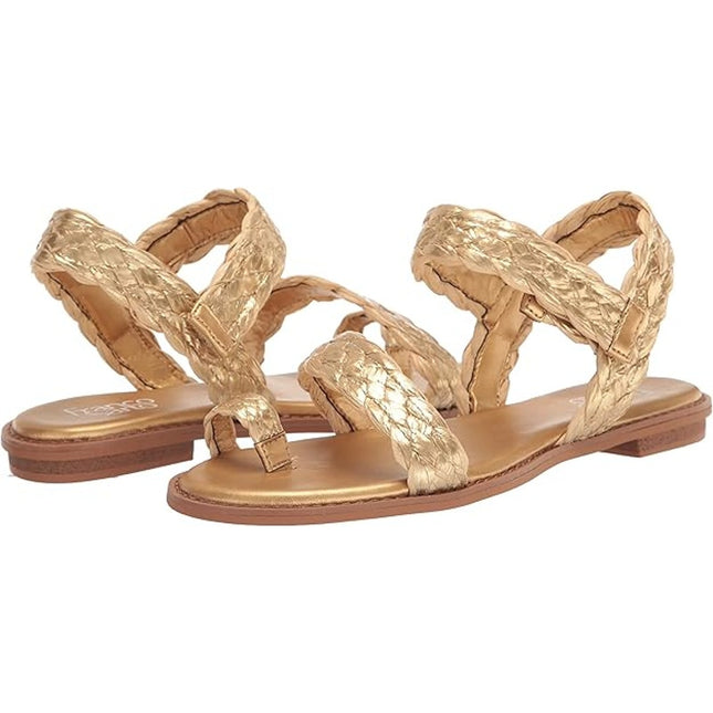 FRANCO SARTO women's Graze strapping gold Sandal size 7.5 M