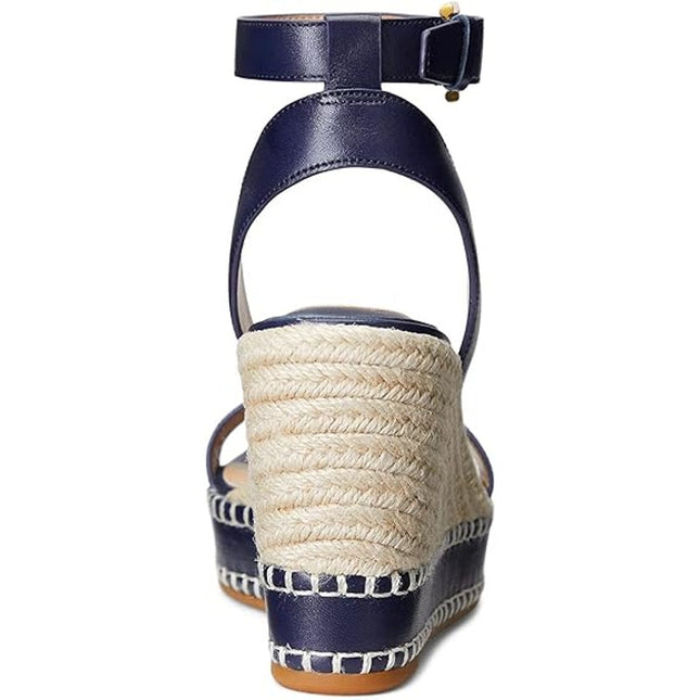 Lauren Ralph Lauren Hilarie Black Espadrille Sandal 10B NWT