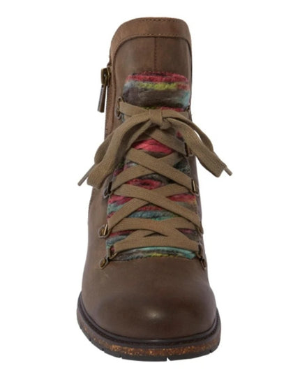 Aetrex Joleen Women Brown Leather Waterproof Boot Size 9 NWOB