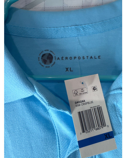 Aeropostale Men's Crisp Blue Polo Shirt Size XL New