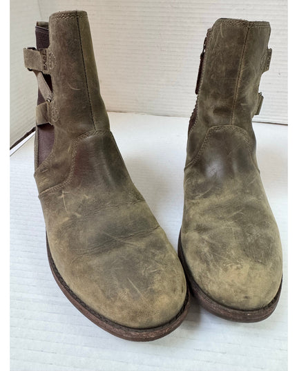 Teva Ellery Women’s Waterproof Boots Olive Green Size 8.5