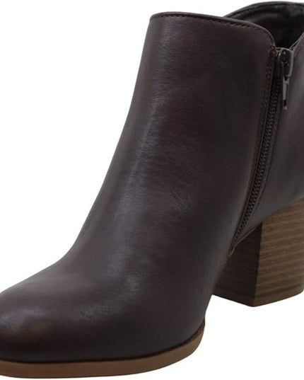 Style & Co Masrina Women's Brown Closed Toe Ankle Bootie 7W New