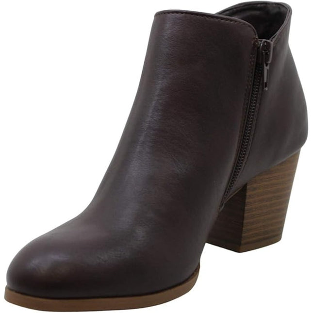 Style & Co Masrina Women's Brown Closed Toe Ankle Bootie 7W New
