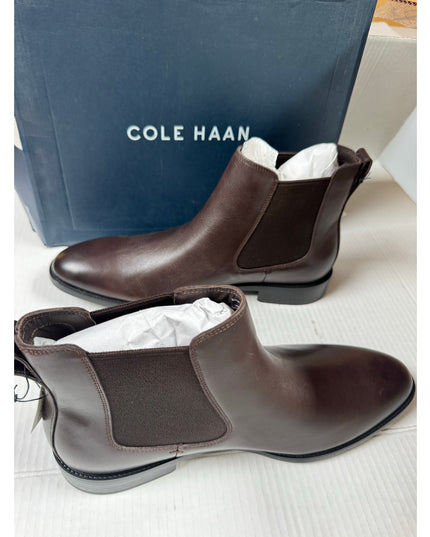 Cole Haan Men's Hawthorne Chelsea dress boot, casual  boots, size 11,dark brown