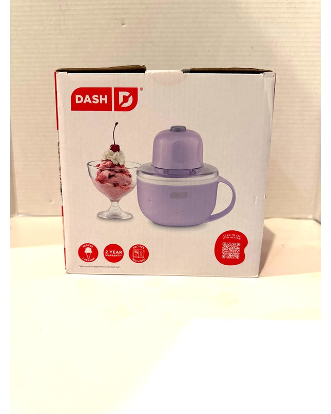 Dash My Mug Soft Serve Ice Cream Maker Purple 20-Min Cycle New
