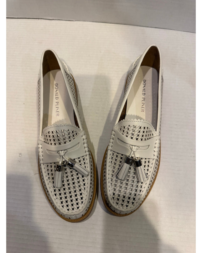 Donald J Pliner Lenny Women's White Cream Loafer Size 9.5 NWOB