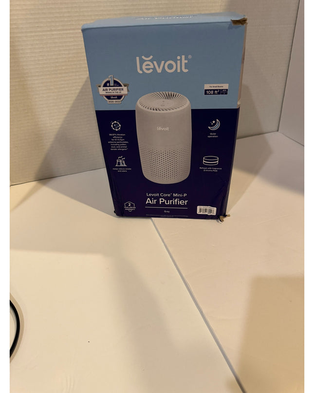 Levoit Core Mini-P Air Purifier GREY HEPA Compact Bedroom NOB