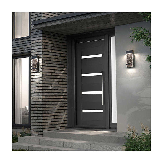 Artika Skyler LED Indoor Outdoor Wall Sconce Lantern Black NIB