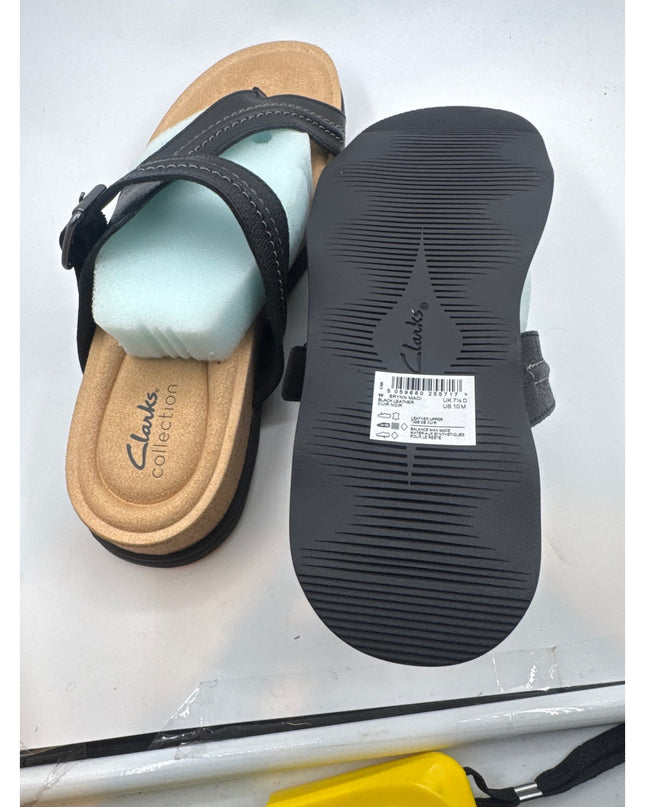 Clark sandals BRYNN MADI black leather sandals size 10 M nwt