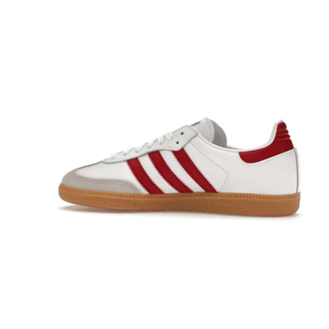 Adidas Samba OG Men's White Burgundy Leather Sneaker 13 NWOB