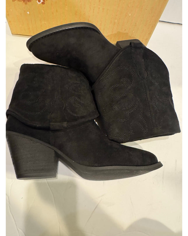 Very G Saylor Women's Black Western Fashion Bootie Size 7.5M New