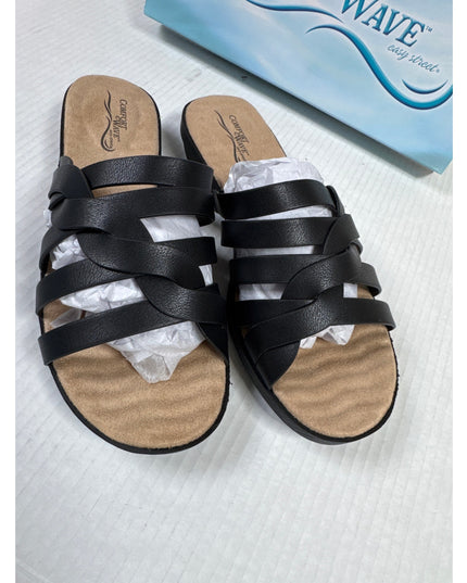 Easy Street Sheri Women's Black Comfort Slide Sandal 9.5W NWT