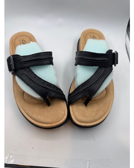 Clark sandals BRYNN MADI black leather sandals size 10 M nwt