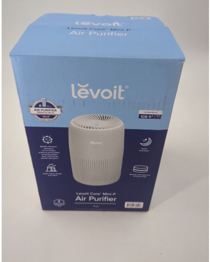 Levoit Core Mini-P Air Purifier GREY HEPA Compact Bedroom NOB