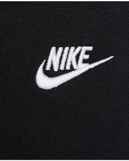 Nike Men's Club Fleece Sweatshirt Black Fleece Pullover Sport Casual Crewneck M