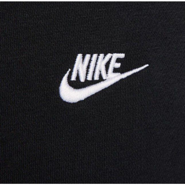 Nike Men's Club Fleece Sweatshirt Black Fleece Pullover Sport Casual Crewneck M