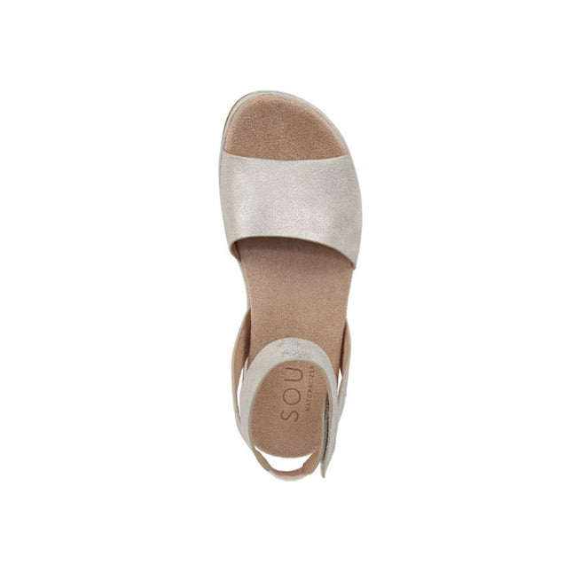 Soul Naturalizer Deara Women's Light Gold Platform Flat Sandal 6M